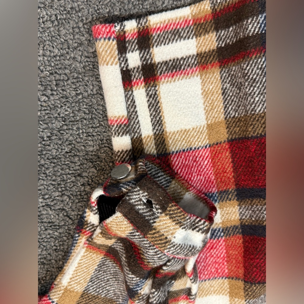 Plaid Button-Up Shacket - Picture 4 of 8
